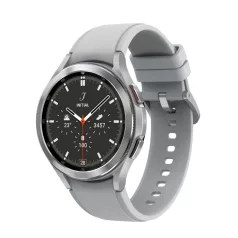   Samsung Galaxy Watch 4 Classic LTE okosóra pulzus és vérnyomásmérővel ezüst 46mm