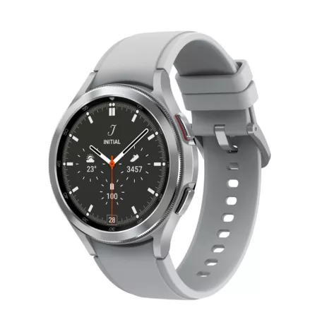 Samsung Galaxy Watch 4 Classic LTE okosóra pulzus és vérnyomásmérővel ezüst 46mm