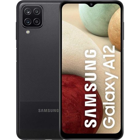 Samsung A127 Galaxy A12 4/64GB Dual SIM kártyafüggetlen érintős mobiltelefon, fekete