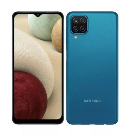 Samsung A127 Galaxy A12 4/64GB Dual SIM kártyafüggetlen érintős mobiltelefon, kék