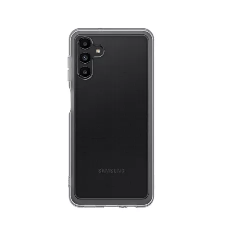 Samsung Soft Clear A035 Galaxy A03 4G gyári fekete szilikon tok (EF-QA036TBEGEU)