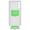 Samsung Silicone Cover S906 Galaxy S22 Plus (2022) gyári fehér hátlapvédő tok szíjjal (EF-GS906TWEGWW)