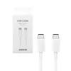 Bliszteres Samsung EP-DX510JWE fehér gyári Type-C - Type-C adatkábel 1.8m 5A