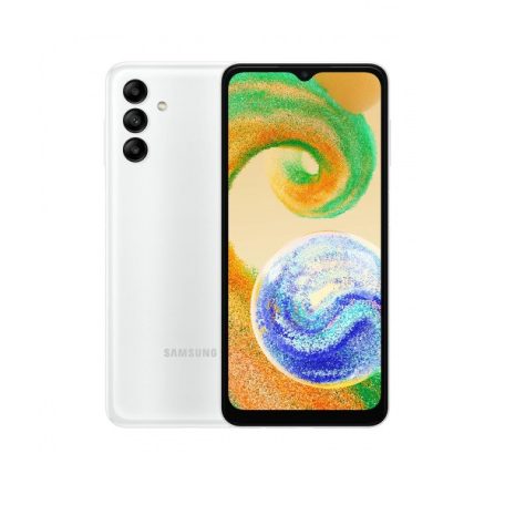 Samsung A047F Galaxy A04s (2022) 3/32GB Dual SIM kártyafüggetlen érintős mobiltelefon, fehér (Android)