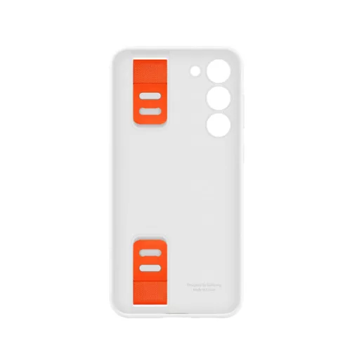 Samsung Silicone Grip Case S916 Galaxy S23 Plus gyári fehér hátlapvédő tok (EF-GS916TWEGWW)