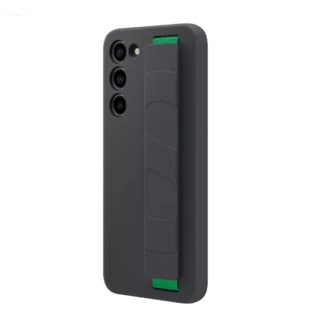 Samsung Silicone Grip Case S916 Galaxy S23 Plus gyári fekete hátlapvédő tok (EF-GS916TBEGWW)