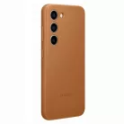 Samsung Leather Case S916 Galaxy S23 Plus (2023) gyári barna hátlapvédő bőr tok (EF-VS916LAEGWW)