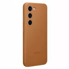   Samsung Leather Case S916 Galaxy S23 Plus (2023) gyári barna hátlapvédő bőr tok (EF-VS916LAEGWW)