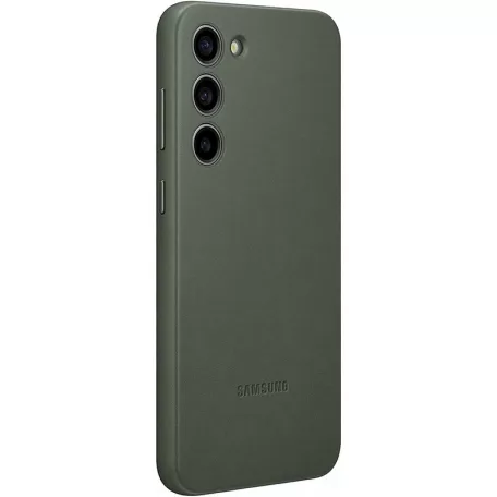 Samsung Leather Case S916 Galaxy S23 Plus (2023) gyári zöld hátlapvédő bőr tok (EF-VS916LGEGWW)