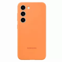   Samsung S916 Galaxy S23 Plus gyári narancssárga hátlapvédő szilikon tok (EF-PS916TOEGWW)