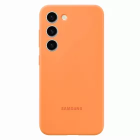   Samsung S916 Galaxy S23 Plus gyári narancssárga hátlapvédő szilikon tok (EF-PS916TOEGWW)