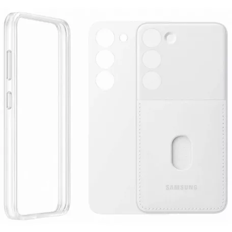 Samsung Frame Cover S916 Galaxy S23 Plus (2023) gyári fehér hátlapvédő tok (EF-MS916CWEGWW)