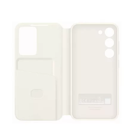 Samsung Smart View Wallet S916 Galaxy S23 Plus gyári krém könyvtok (EF-ZS916CUEGWW)
