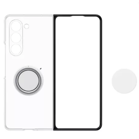 Samsung Clear Gadget Case Galaxy Fold 5 gyári átlátszó hátlapvédő TPU tok (EF-XF946CTEGWW)