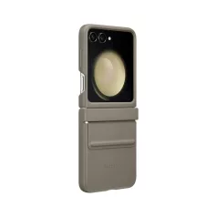   Samsung Galaxy Z Flip 5 gyári etoupe hátlapvédő ökobőr tok (EF-VF731PAEGWW)