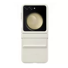   Samsung Galaxy Z Flip 5 gyári krém hátlapvédő ökobőr tok (EF-VF731PUEGWW)