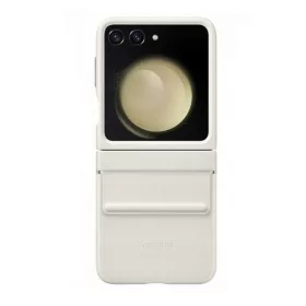   Samsung Galaxy Z Flip 5 gyári krém hátlapvédő ökobőr tok (EF-VF731PUEGWW)