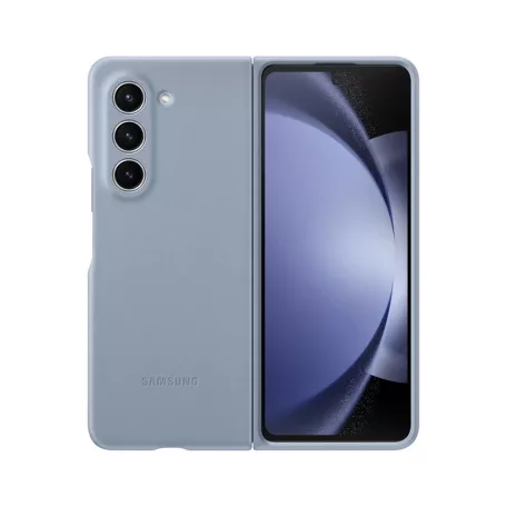 Samsung Galaxy Z Fold 5 gyári kék hátlapvédő ökobőr tok (EF-VF946PLE)