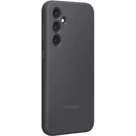 Samsung A356 Galaxy A35 5G gyári fekete hátlapvédő szilikon tok (EF-PA356TBEGWW)