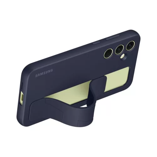 Samsung Standing Grip Case A556 Galaxy A55 5G gyári fekete hátlapvédő tok (EF-GA556TBEGWW)