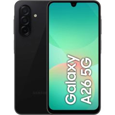   Samsung A226B Galaxy A26 5G 8/256GB Dual SIM kártyafüggetlen érintős mobiltelefon, fekete, 6.7 inch