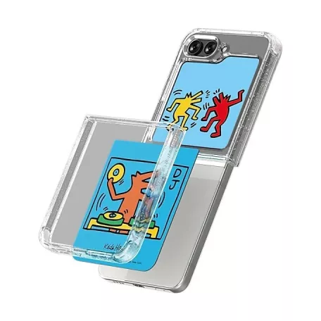 Samsung Flipsuit Keith Haring Card Galaxy Z Flip 5 interaktív NFC kártya (GP-TOF731SBCCW)