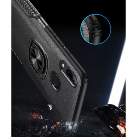 Armor Ring Samsung G985 Galaxy S20 Plus (6.7) ütésálló szilikon tok fekete