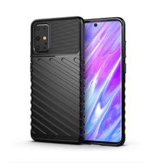 Thunder Xiaomi Redmi Note 9 ütésálló szilikon tok fekete