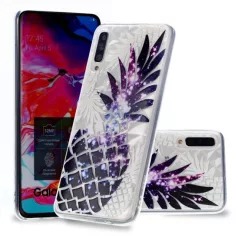   Slim Case Art - Samsung A705 Galaxy A70 (2019) ezüst ananász mintás szilikon tok