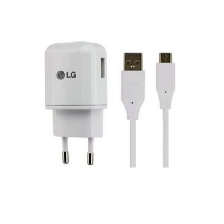 LG original travel charger 1,8A (MCS-H05) with USB-C data cable white