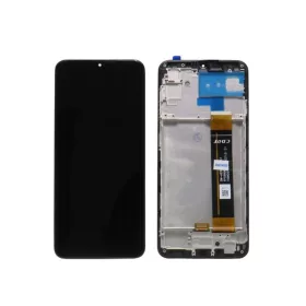  Samsung A235 Galaxy A23 4G fekete LCD kijelző érintővel és kerettel