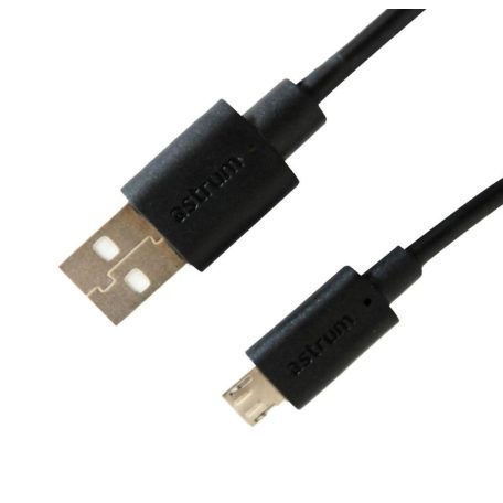 Astrum UD212 Application Charge & Sync mobile devices Cable Material PVC Shielding Braid Standard 28AWG Connectors Type USB 2.0 Male to micro male Cable Length 1.2MUSB2.0 CABLE 2M TYPE A-D MICRO BLACK