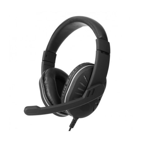 Astrum HS790 sztereó fekete gaming fejhallgató állítható mikrofonnal, beépített LED lámpákkal, prémium hangzással