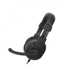   Astrum HS790 gaming headset with adjustable microphone, black colour, integrated LED lights, premium sound 