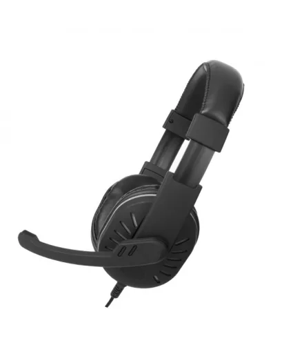 Astrum HS790 sztereó fekete gaming fejhallgató állítható mikrofonnal, beépített LED lámpákkal, prémium hangzással