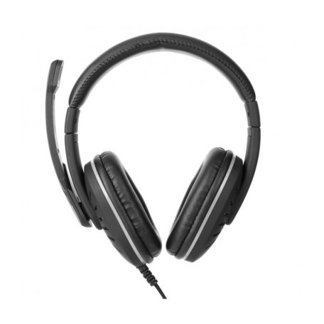 Astrum HS790 gaming headset with adjustable microphone, black colour, integrated LED lights, premium sound 