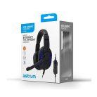 Astrum HS790 gaming headset with adjustable microphone, black colour, integrated LED lights, premium sound 