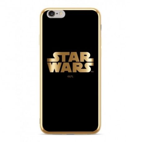 Star Wars silicone case - Star Wars 002 Samsung A750 Galaxy A7 (2018) gold (SWPCSW309)