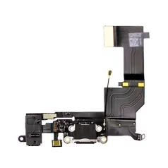   Apple iPhone 5S fekete töltőcsatlakozó, jack csatlakozóval és mikrofonnal