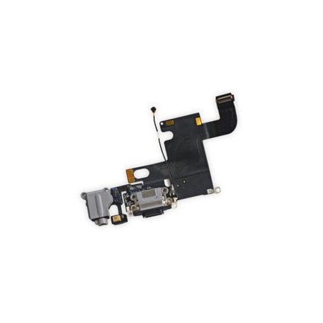 Apple iPhone 6 black charger connector + jack flex cable 