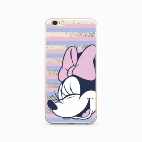   Disney szilikon tok - Minnie 022 Samsung J600 Galaxy J6 (2018) ezüst liquid glitter (DPCMIN26494)