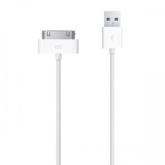   Apple iPhone 3G/3GS/4G/4S/iPad/iPod 1M USB (Apa) - Apple 30-Pin utángyártott adatkábel (MA591) CAB30P