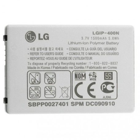 LG LGIP-400N gyári akkumulátor Li-Ion 1500mAh
