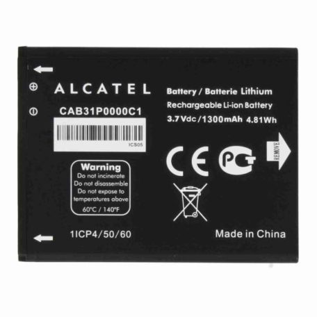 Alcatel CAB31P0000C1 gyári bontott új állapotú akkumulátor Li-Ion 1300mAh