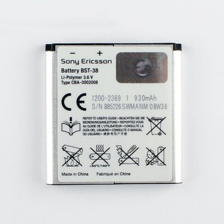 Sony Ericsson BST-38 original battery 930mAh