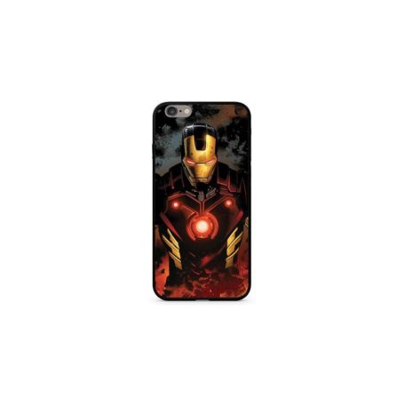 Marvel prémium szilikon tok edzett üveg hátlappal - Iron Man 023 Samsung G965 Galaxy S9 Plus (MPCIMAN7814)