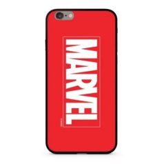   Marvel prémium szilikon tok edzett üveg hátlappal - Marvel 005 Apple iPhone XS Max (6.5) piros (MPCMV2208)