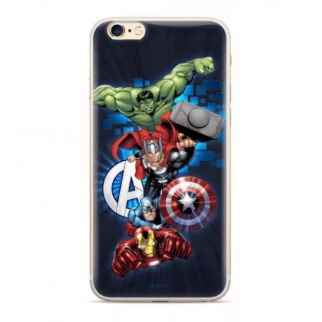 Marvel silicone case - Avengers 001 Samsung J405 Galaxy J4 Plus (2018) darkblue (MPCAVEN098)