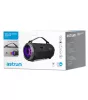 Astrum ST390 fekete gumírozott hordozható bluetooth hangszóró FM rádióval, micro SD olvasóval, karpánttal, LED világítással, AUX, USB, EQ, 35W