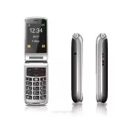 Beafon SL645 kártyafüggetlen kinyitható mobiltelefon SOS gombbal, dokkolóval, fekete